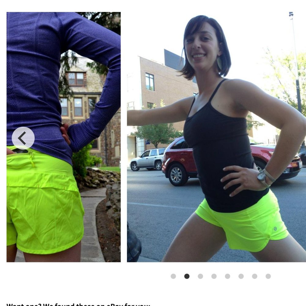 Lululemon Run Speed Short- Neon Yellow Size 6